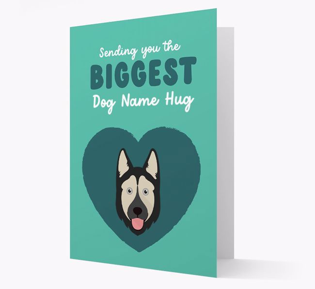 Biggest Hug: Personalized {breedFullName} Card